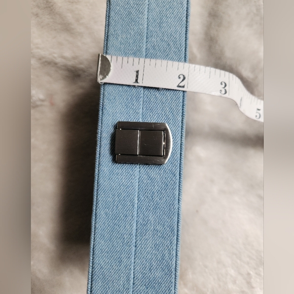 ZARA denim rectangular mini crossbody bag Denim light blue NWT! - Picture 12 of 14